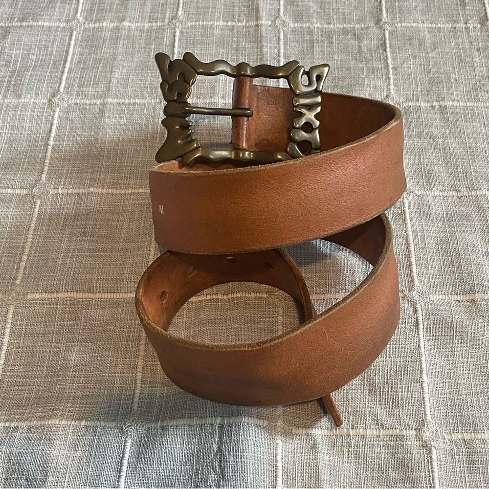 Miss Sixty Vintage Leather Italy Chunky Belt Buckle Sz M - Picture 10 of 13